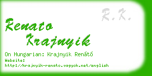 renato krajnyik business card